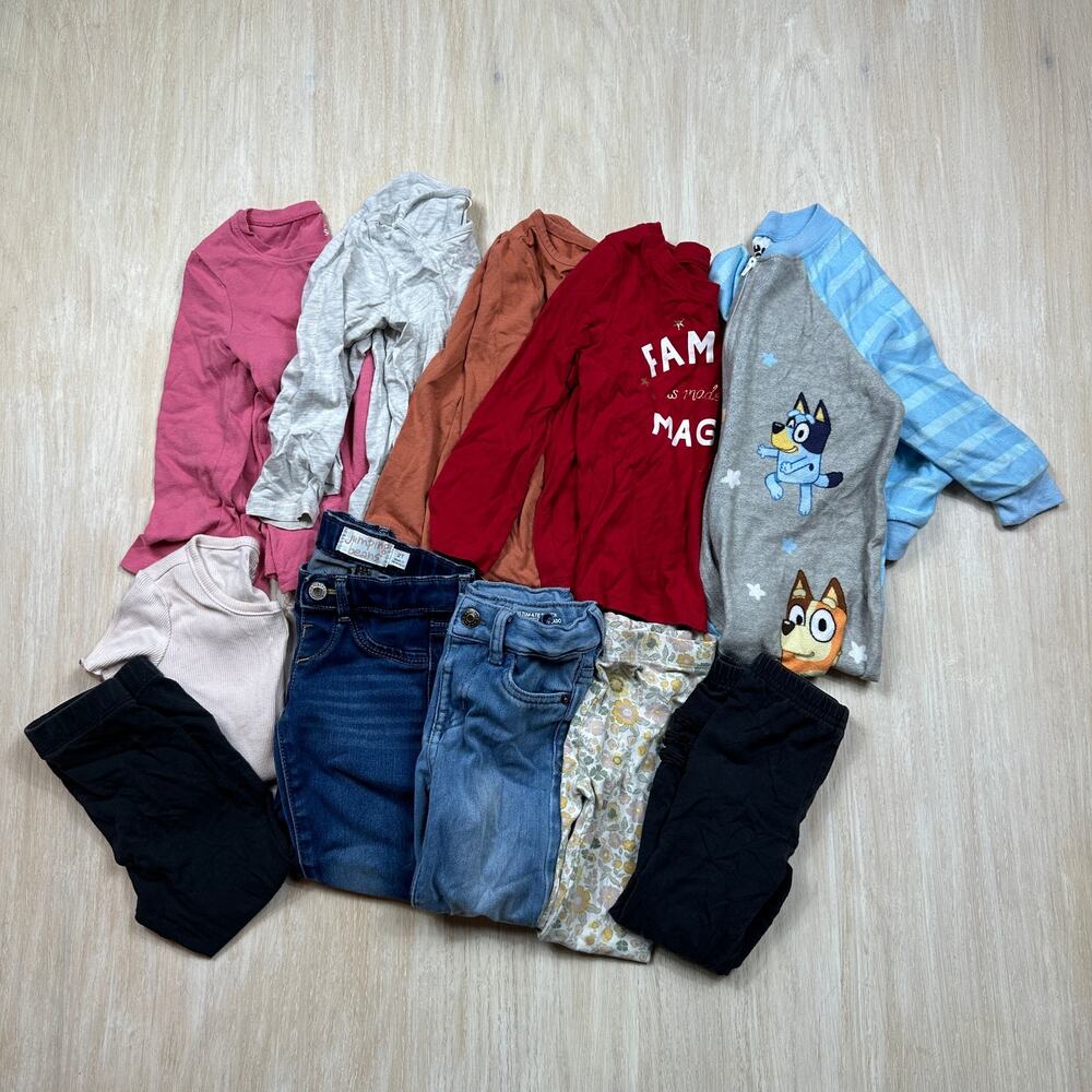 11 Piece Bundle Lot Cat & Jack Jumping Beans Fall Winter Toddler Clothing 2T